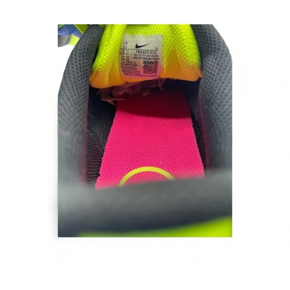 Nike Air Winflo 10 XCC 'Black Volt' Running Shoes FN6825-010 Men's Size 11 - Picture 6 of 7